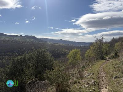 Hike to, and climbing La Roche de Gourdon