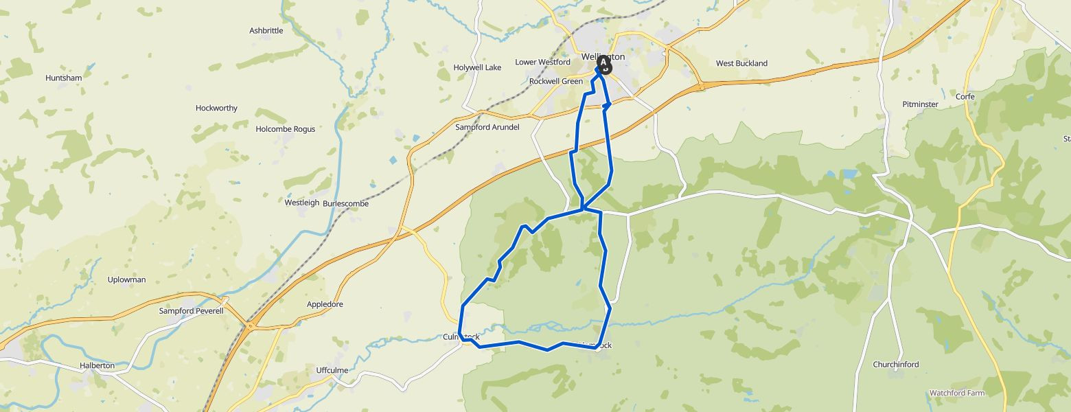 Culmstock Beacon – Black Down Hills, loop from Wellington