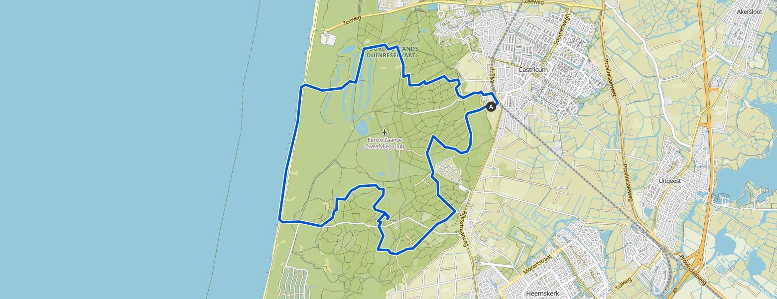 Gasterij Kruisberg – pad door de duinen loop from Castricum