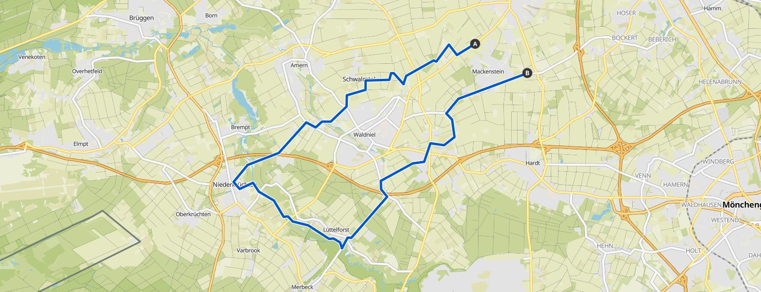 Dülken, Waldniel, Niederkrüchten