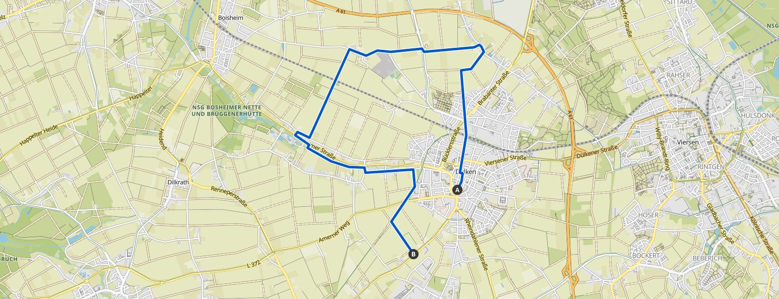Dülken north-west round