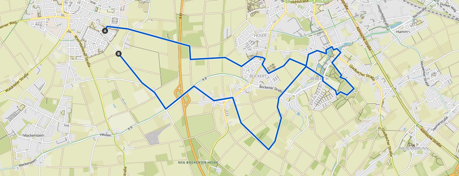South Viersen map