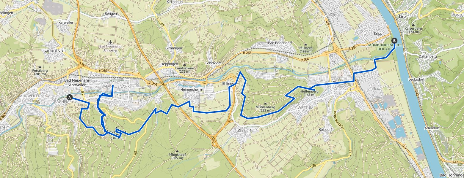 Ahrsteig - Day 3 - From Bad Neuenahr to the Rhine