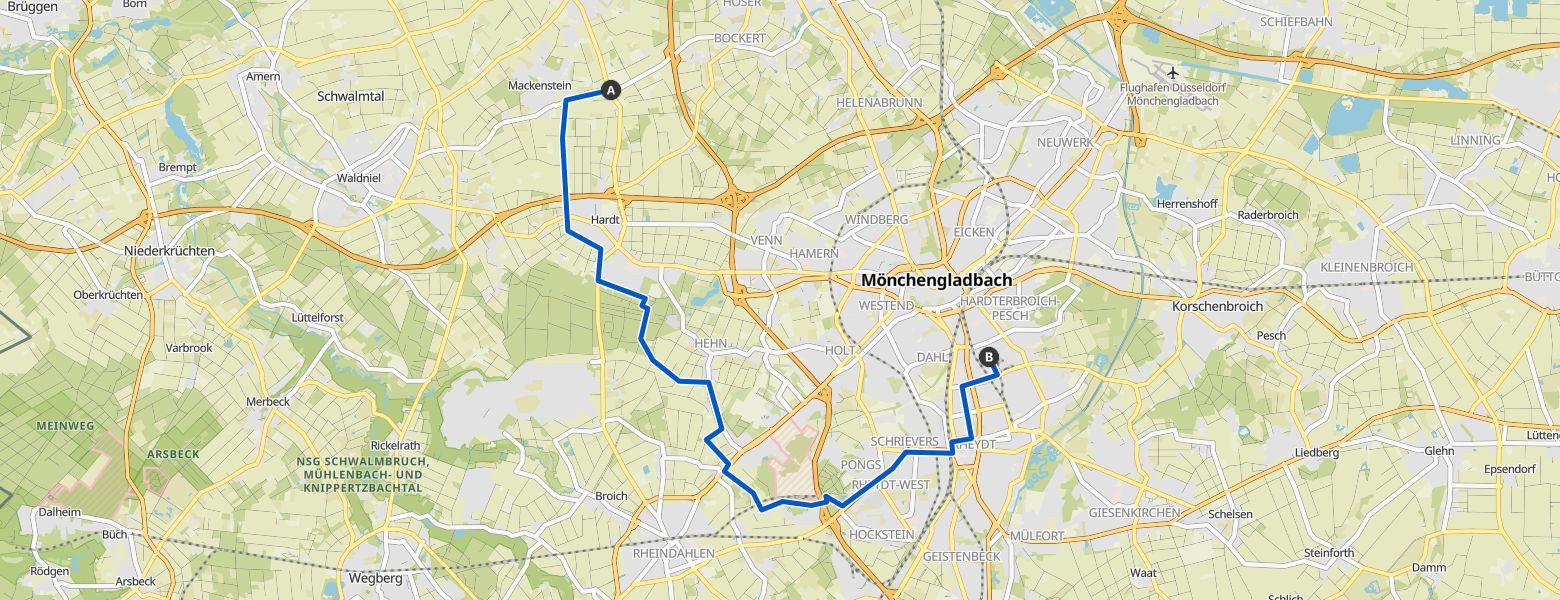 From Dülken to Pesch