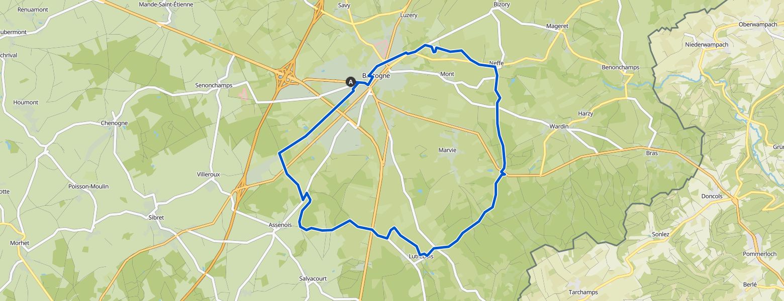 Runde von Bastogne map