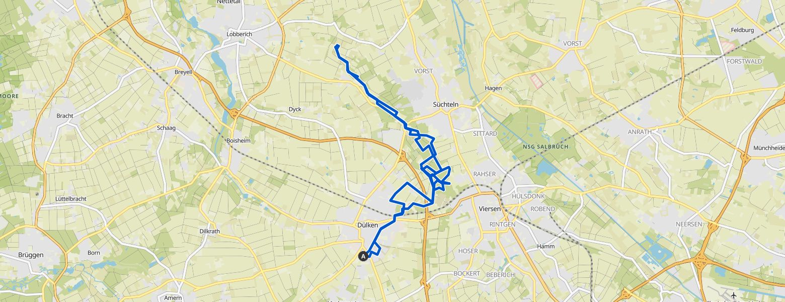 Viersen E-Mountainbiking map
