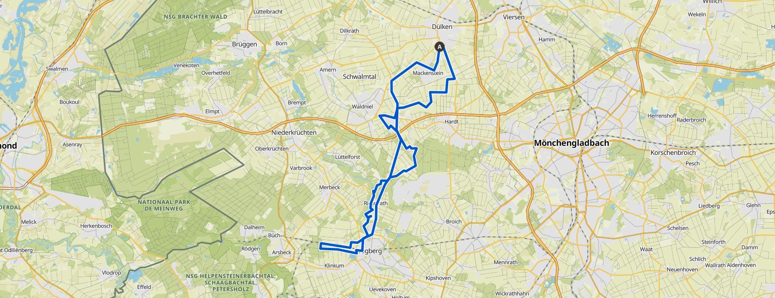 Viersen E-Mountainbiking map