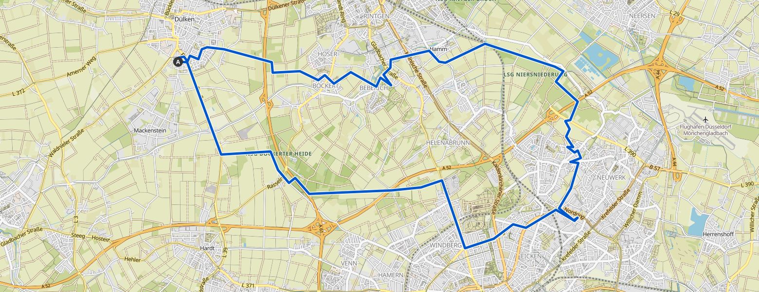 Viersen E-Mountainbiking map