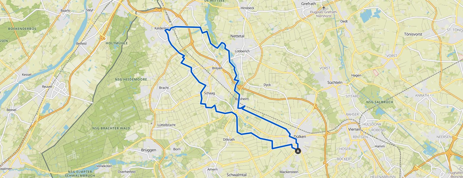 Viersen eMTB Ride map