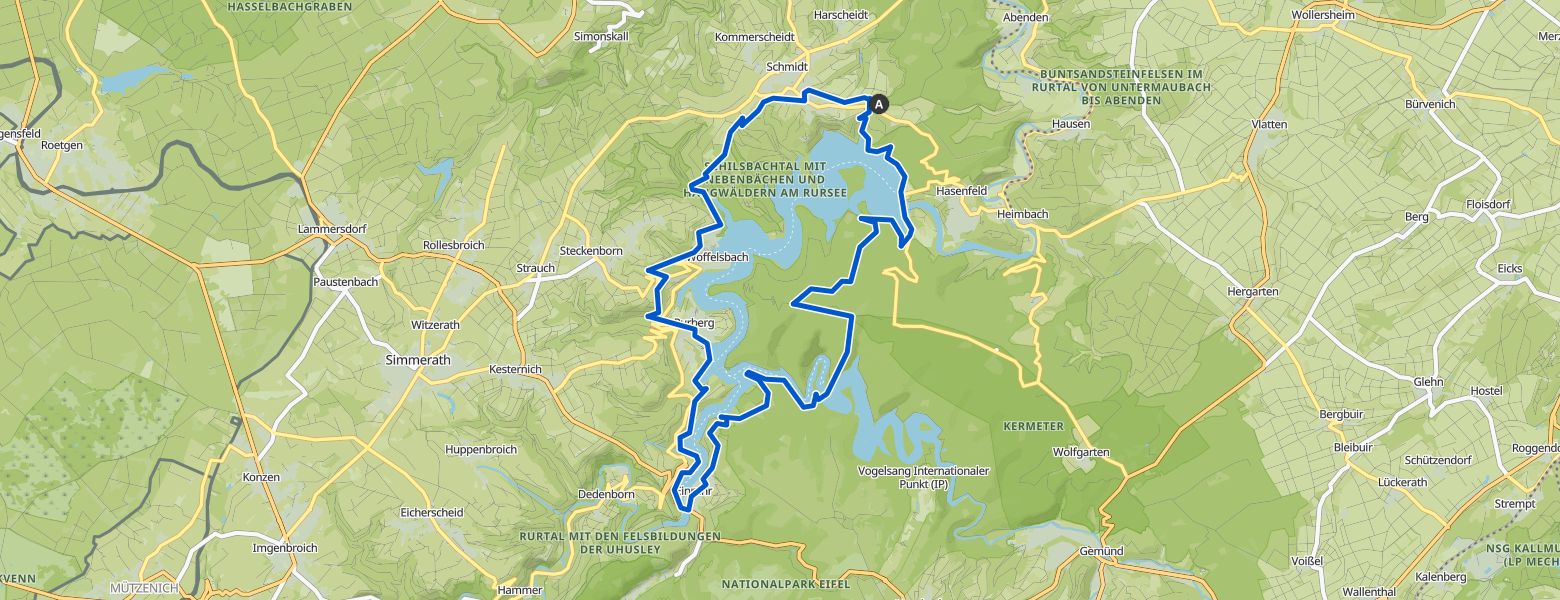 Rursee Runde map