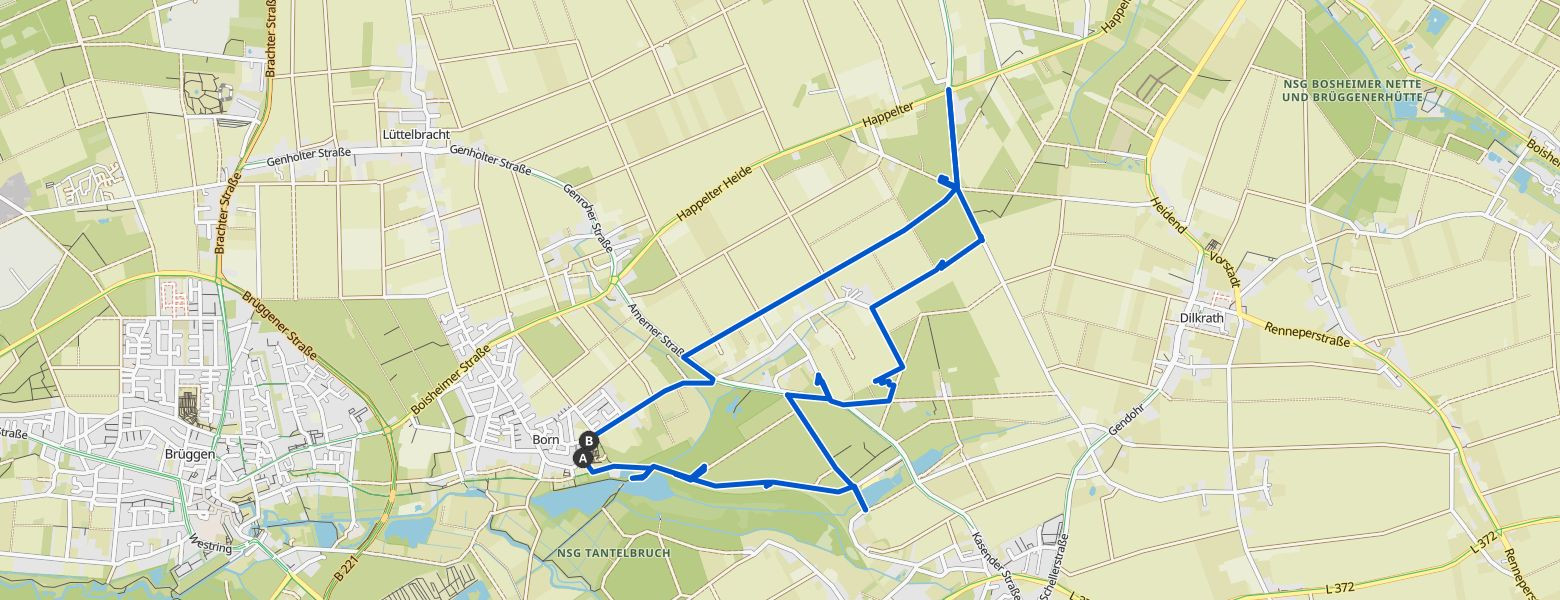 Brüggen geocaching Map Image