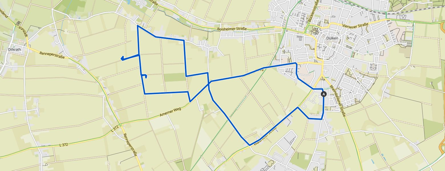 Viersen - Schwalmtal loop Hiking (29-12-2024) Map Image