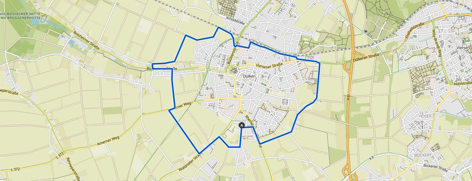 Viersen Hiking (18-01-2025) map