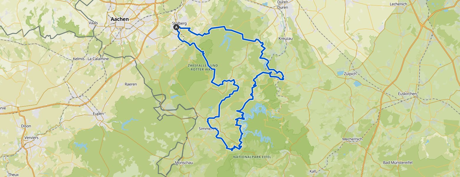 Ultramarsch Eifel X-trem 2025 map