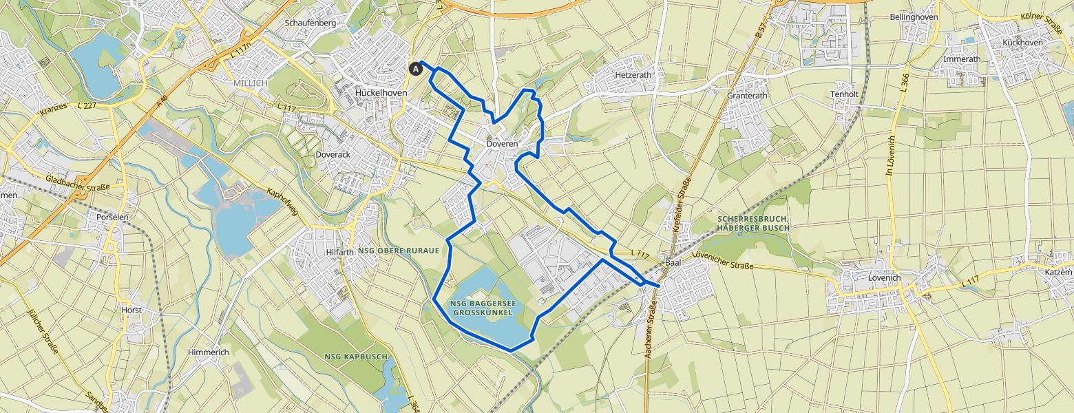 Hückelhoven Hiking (04-11-2025) map