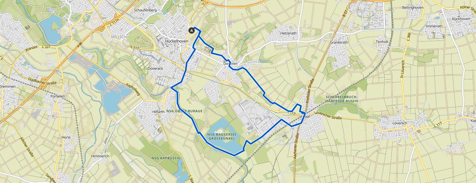 Hückelhoven Hiking (18-12-2025) map