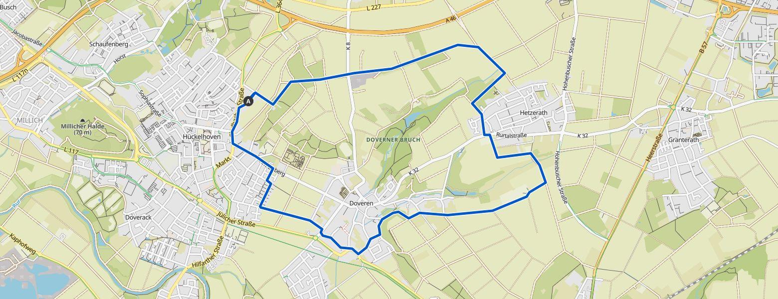 Hückelhoven Hiking (12-01-2026) Map Image