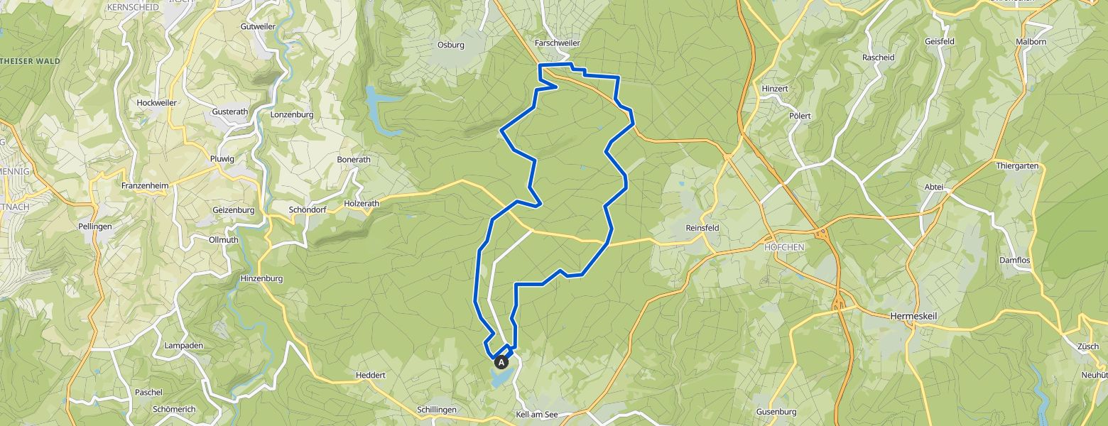Kell am See - Farschweiler loop Hiking (01-03-2026) map