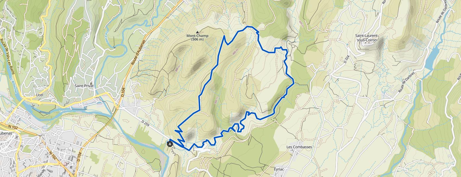 Saint-Privat - Lussas loop Hiking (29-03-2026)