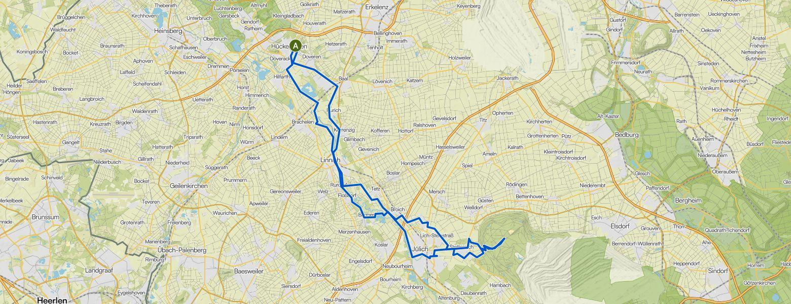 Hückelhoven - Jülich loop Gravel Ride (08-05-2026)