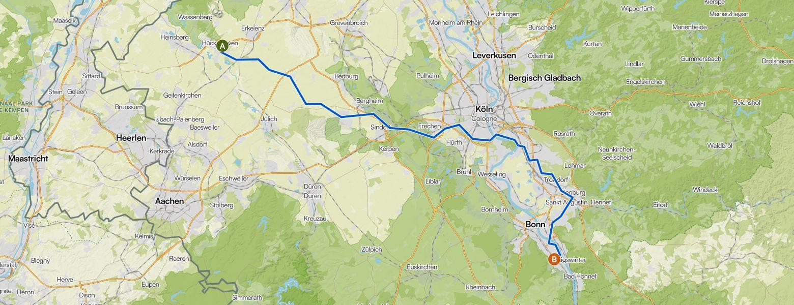 Gravel Ride from Hückelhoven to Bonn (24-05-2026)